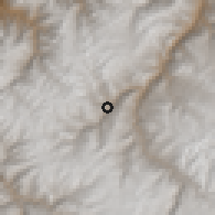 Shaded relief of the 59 km around Chuquibambilla, drawn from the GMTED2010 grid