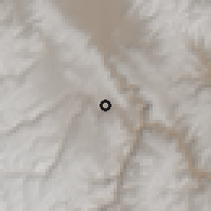 Shaded relief of the 60 km around Colca, drawn from the GMTED2010 grid