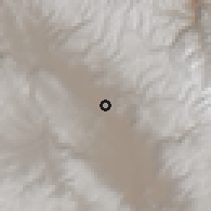 Shaded relief of the 60 km around Concepción, drawn from the GMTED2010 grid