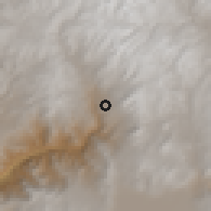 Shaded relief of the 59 km around Coracora, drawn from the GMTED2010 grid