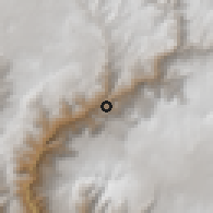 Shaded relief of the 59 km around Cotahuasi, drawn from the GMTED2010 grid