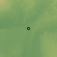 Shaded relief of the 60 km around Cristo Nos Valga, drawn from the GMTED2010 grid