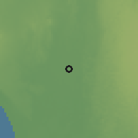 Shaded relief of the 60 km around Cura Mori, drawn from the GMTED2010 grid