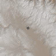 Shaded relief of the 60 km around El Mantaro, drawn from the GMTED2010 grid