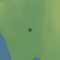 Shaded relief of the 60 km around El Tallan, drawn from the GMTED2010 grid