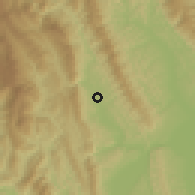 Shaded relief of the 60 km around Alto Saposoa, drawn from the GMTED2010 grid