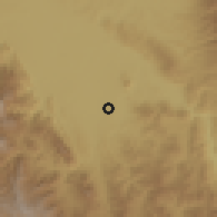 Shaded relief of the 60 km around Habana, drawn from the GMTED2010 grid