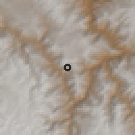 Shaded relief of the 59 km around Accomarca, drawn from the GMTED2010 grid