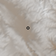 Shaded relief of the 60 km around Huancayo, drawn from the GMTED2010 grid