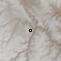 Shaded relief of the 60 km around Huayllahuara, drawn from the GMTED2010 grid