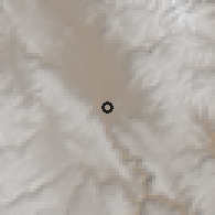Shaded relief of the 60 km around Huayucachi, drawn from the GMTED2010 grid