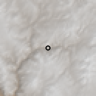 Shaded relief of the 59 km around Ichuña, drawn from the GMTED2010 grid