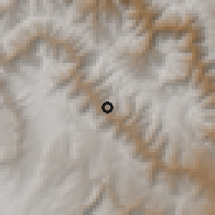 Shaded relief of the 60 km around Andabamba, drawn from the GMTED2010 grid