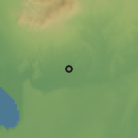 Shaded relief of the 60 km around Ignacio Escudero, drawn from the GMTED2010 grid