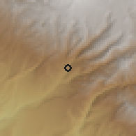 Shaded relief of the 59 km around Ilabaya, drawn from the GMTED2010 grid