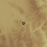 Shaded relief of the 60 km around Jepelacio, drawn from the GMTED2010 grid