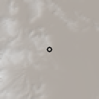 Shaded relief of the 59 km around Kelluyo, drawn from the GMTED2010 grid