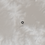 Shaded relief of the 59 km around Llalli, drawn from the GMTED2010 grid