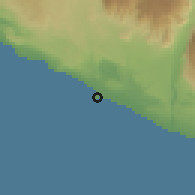 Shaded relief of the 59 km around Lomas, drawn from the GMTED2010 grid