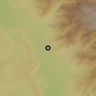 Shaded relief of the 59 km around Los Aquijes, drawn from the GMTED2010 grid