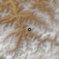 Shaded relief of the 60 km around Machupicchu, drawn from the GMTED2010 grid