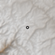 Shaded relief of the 60 km around Morococha, drawn from the GMTED2010 grid