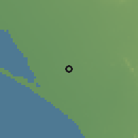 Shaded relief of the 60 km around Mórrope, drawn from the GMTED2010 grid