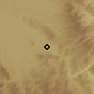 Shaded relief of the 60 km around Moyobamba, drawn from the GMTED2010 grid