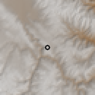 Shaded relief of the 60 km around Ñahuimpuquio, drawn from the GMTED2010 grid