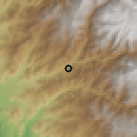 Shaded relief of the 60 km around Nicolás de Pierola, drawn from the GMTED2010 grid