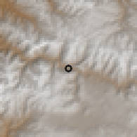 Shaded relief of the 60 km around Ollantaytambo, drawn from the GMTED2010 grid