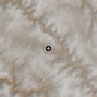 Shaded relief of the 60 km around Oropesa, drawn from the GMTED2010 grid