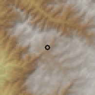 Shaded relief of the 60 km around Otuzco, drawn from the GMTED2010 grid