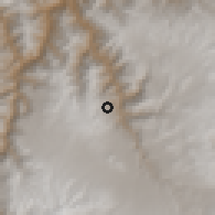 Shaded relief of the 59 km around Paico, drawn from the GMTED2010 grid