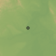 Shaded relief of the 60 km around Pampa Hermosa, drawn from the GMTED2010 grid