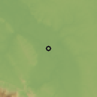 Shaded relief of the 60 km around Papaplaya, drawn from the GMTED2010 grid