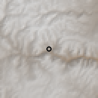 Shaded relief of the 60 km around Paras, drawn from the GMTED2010 grid