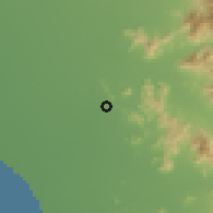 Shaded relief of the 60 km around Pitipo, drawn from the GMTED2010 grid