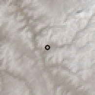 Shaded relief of the 59 km around Pitumarca, drawn from the GMTED2010 grid