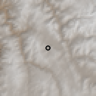 Shaded relief of the 59 km around Pomacanchi, drawn from the GMTED2010 grid