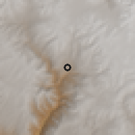 Shaded relief of the 59 km around Puquío, drawn from the GMTED2010 grid