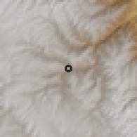 Shaded relief of the 60 km around Acobamba, drawn from the GMTED2010 grid