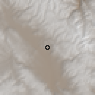 Shaded relief of the 60 km around Quilcas, drawn from the GMTED2010 grid