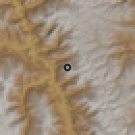 Shaded relief of the 60 km around Bambamarca, drawn from the GMTED2010 grid