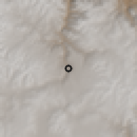 Shaded relief of the 59 km around Sacsamarca, drawn from the GMTED2010 grid