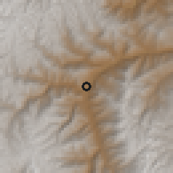 Shaded relief of the 60 km around San Francisco, drawn from the GMTED2010 grid