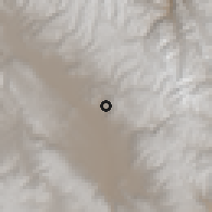 Shaded relief of the 60 km around San Jerónimo de Tunán, drawn from the GMTED2010 grid