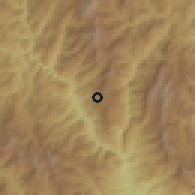 Shaded relief of the 60 km around San Jose de Lourdes, drawn from the GMTED2010 grid