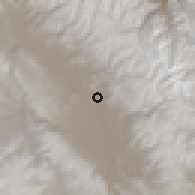 Shaded relief of the 60 km around Saño, drawn from the GMTED2010 grid
