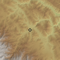 Shaded relief of the 60 km around Satipo, drawn from the GMTED2010 grid